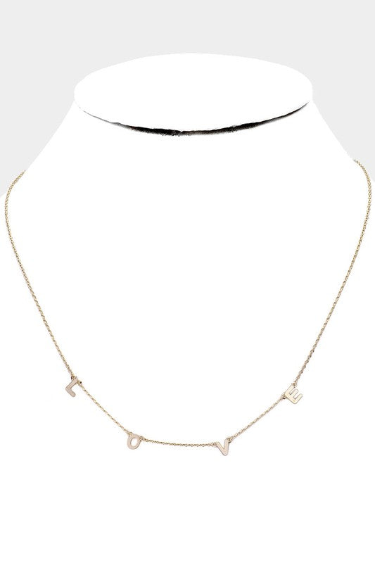 LOVE Message Necklace - 2 colors - All Sales Final