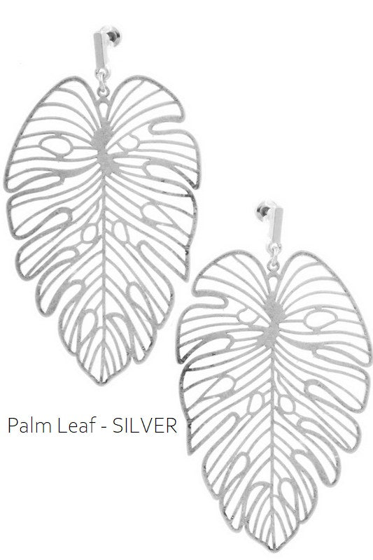 Palm Leaf Earrings