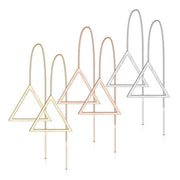 Geometric Threader Earrings - All Sales Final