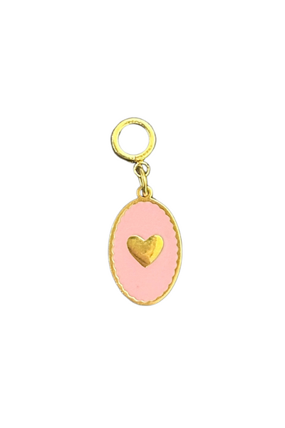 Charm - Pink Heart Pendant