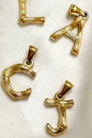 Charm - Textured Initial