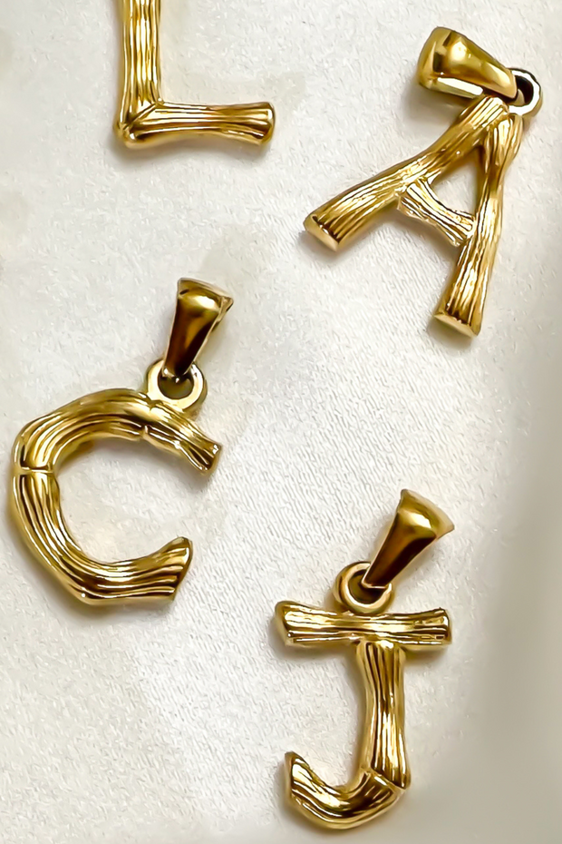 Charm - Textured Initial