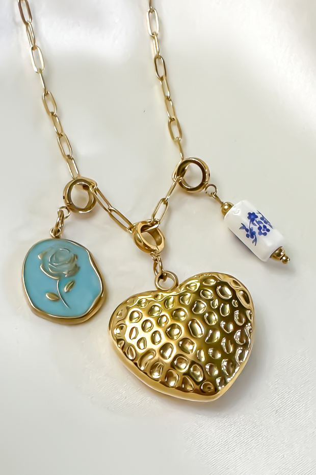 Charm - Vintage Floral Pendant