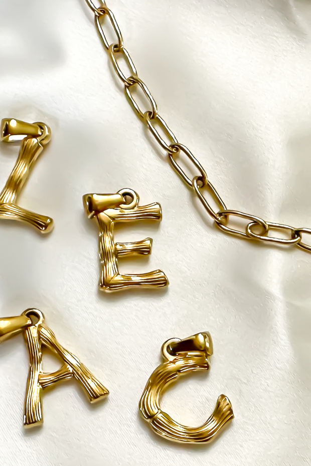 Charm - Textured Initial