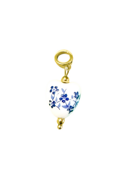 Charm - Vintage Floral Heart