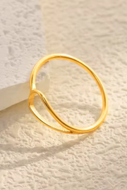 Open Tear Drop Ring