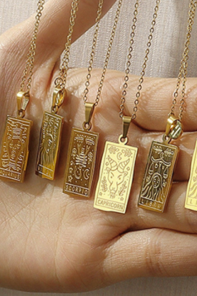 Zodiac Sign Pendant Necklace