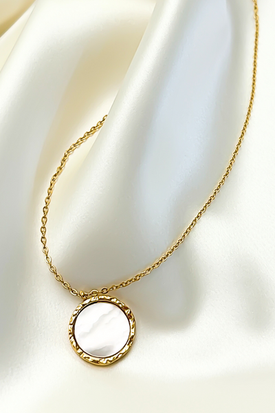Puka Shell Circle Necklace