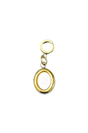 Charm - Oval Pearl