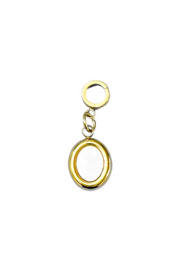 Charm - Oval Pearl