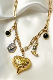 Charm - Round Onyx