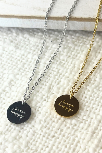 Choose Happy Necklace
