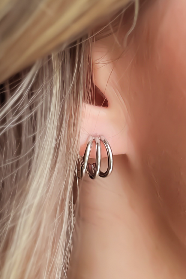 Triple Hoop Earrings