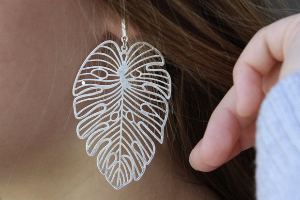 Palm Leaf Earrings