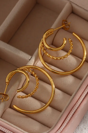 Multi Layer Triple Hoops