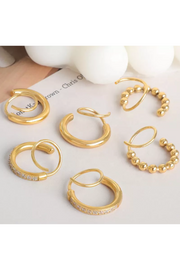 Gold Twist - Double Twist Earrings