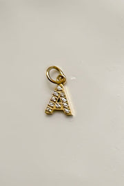 Charm - Mini Initial Sparkle