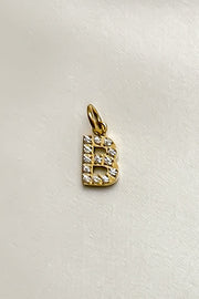 Charm - Mini Initial Sparkle