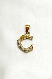 Charm - Textured Initial