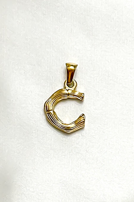 Charm - Textured Initial