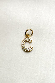 Charm - Mini Initial Sparkle