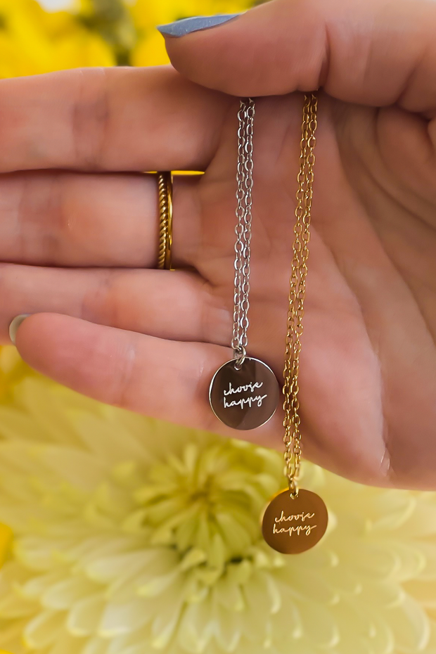 Choose Happy Necklace