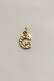 Charm - Mini Initial Sparkle