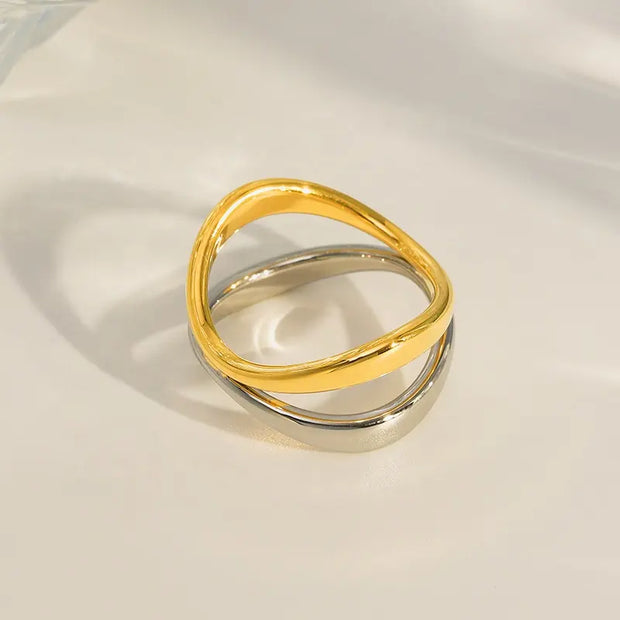 Two Tone X Ring