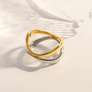 Two Tone X Ring
