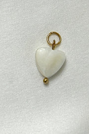 Charm - White Heart