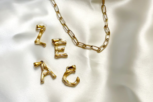 Charm - Textured Initial