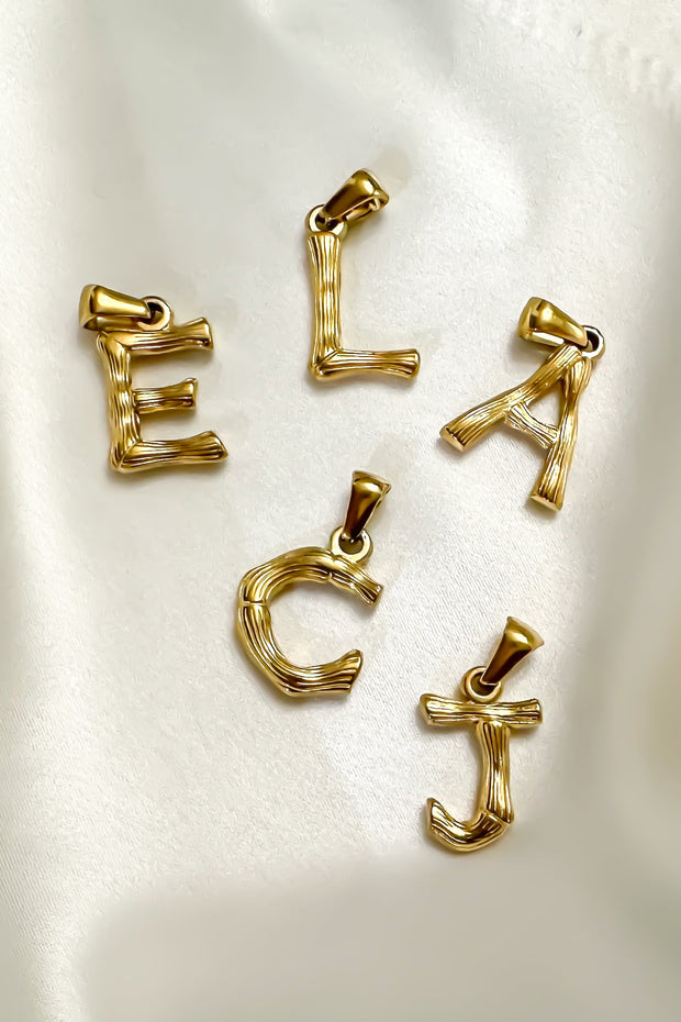Charm - Textured Initial