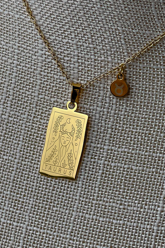 Zodiac Sign Pendant Necklace