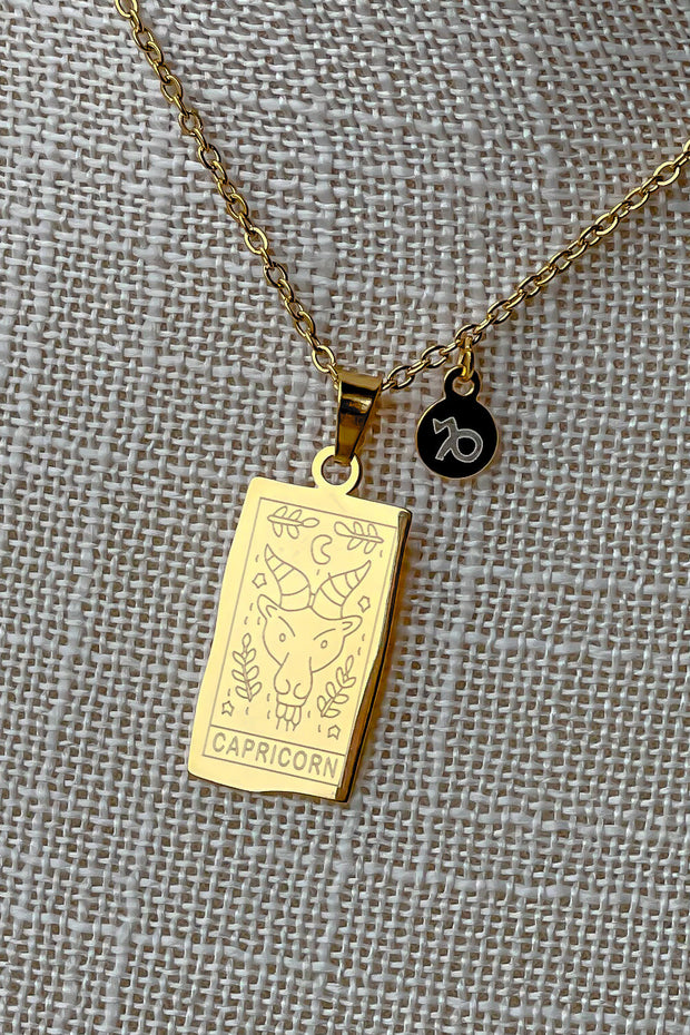 Zodiac Sign Pendant Necklace