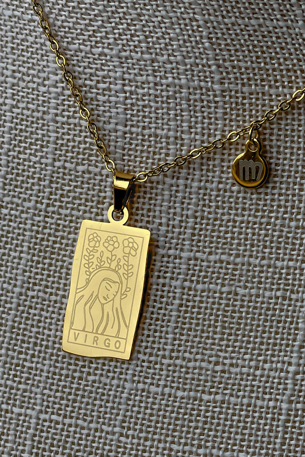 Zodiac Sign Pendant Necklace