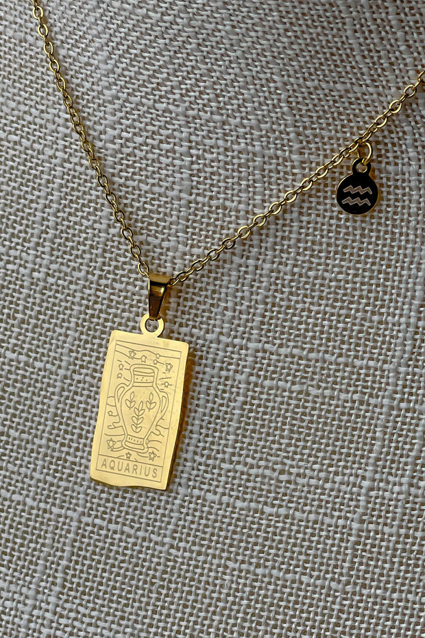 Zodiac Sign Pendant Necklace