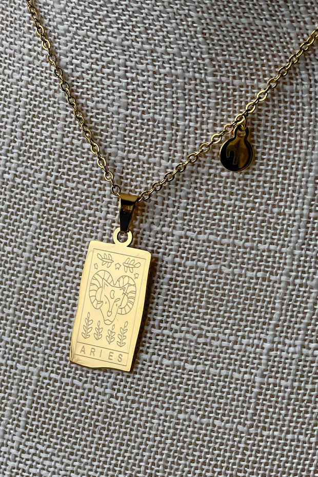 Zodiac Sign Pendant Necklace