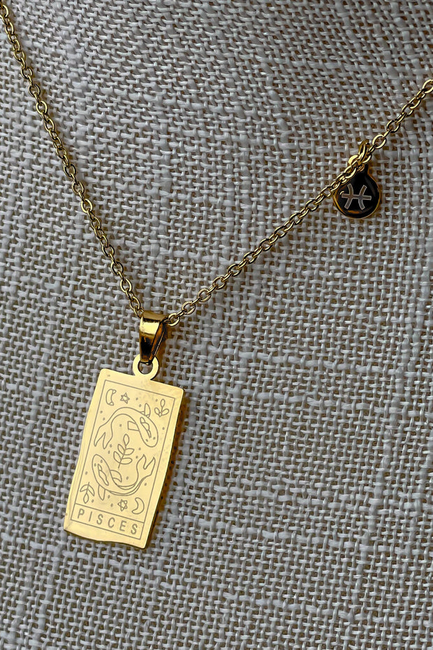 Zodiac Sign Pendant Necklace