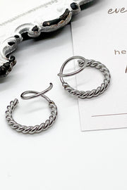 Silver Twist - Double Twist Earrings