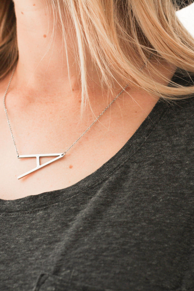 Large Initial Letter Necklace