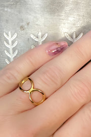 Open Link Circle Ring
