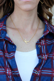 Mini Initial Letter Necklace