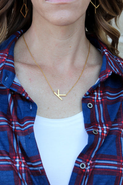 Mini Initial Letter Necklace