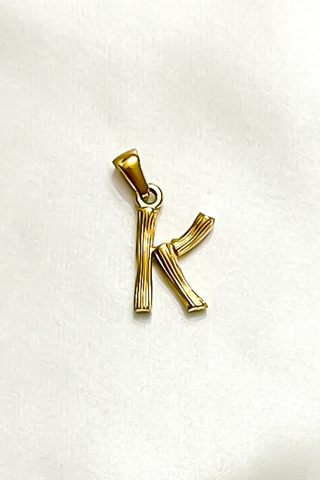Charm - Textured Initial