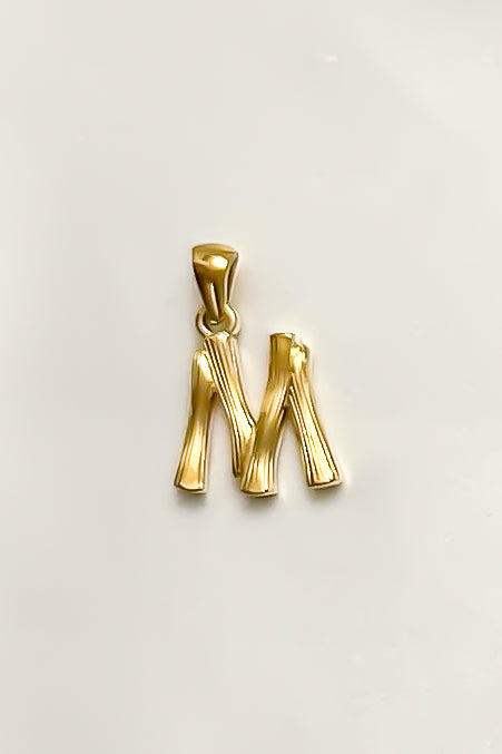 Charm - Textured Initial