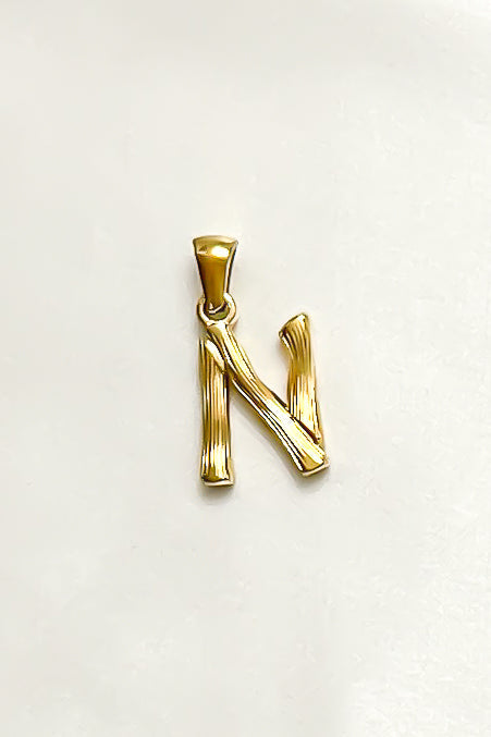Charm - Textured Initial