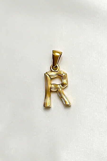 Charm - Textured Initial