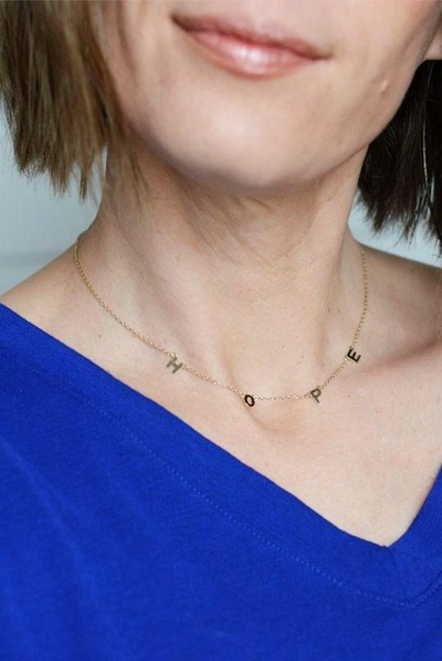HOPE Message Necklace - 2 colors - All Sales Final
