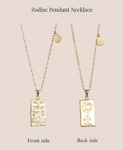 Zodiac Sign Pendant Necklace