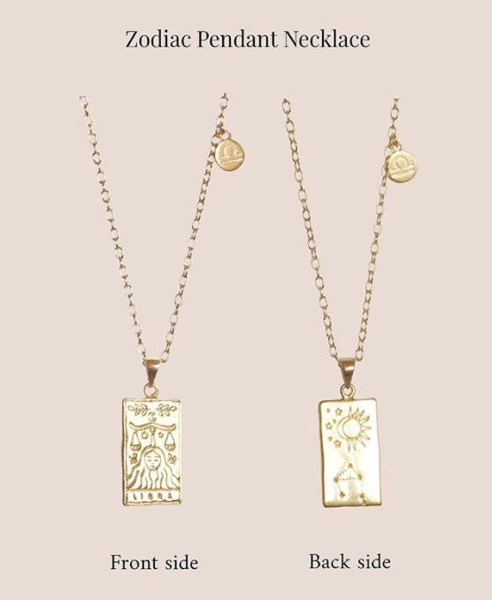 Zodiac Sign Pendant Necklace